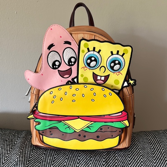 Loungefly Yellow and Pink SpongeBob Patrick Bag
